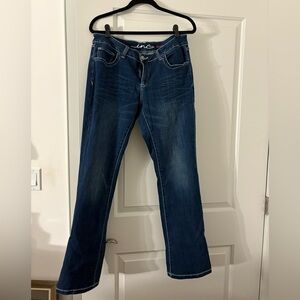 INC International Concepts Women's Dark Blue Straight Leg Jeans